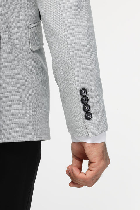 Slim Fit Suit Gray