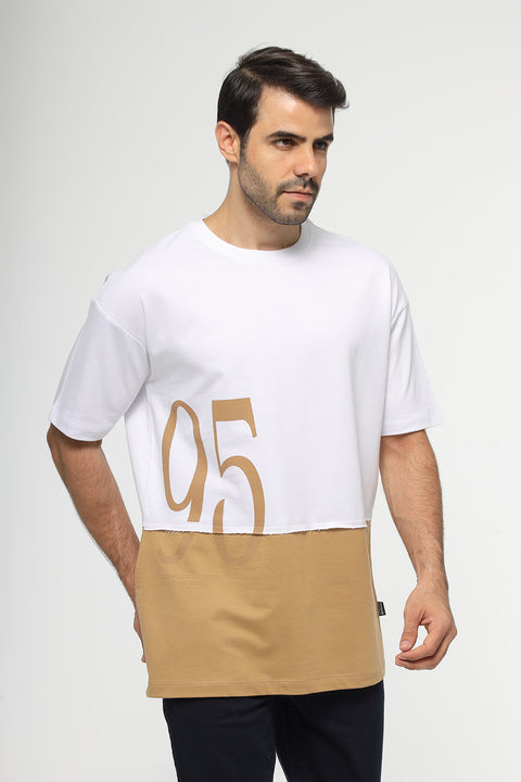 Over Size Round T-Shirt White