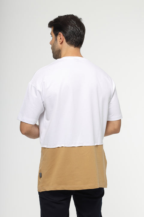Over Size Round T-Shirt White