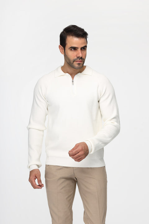 Regular Fit Pullover Off White