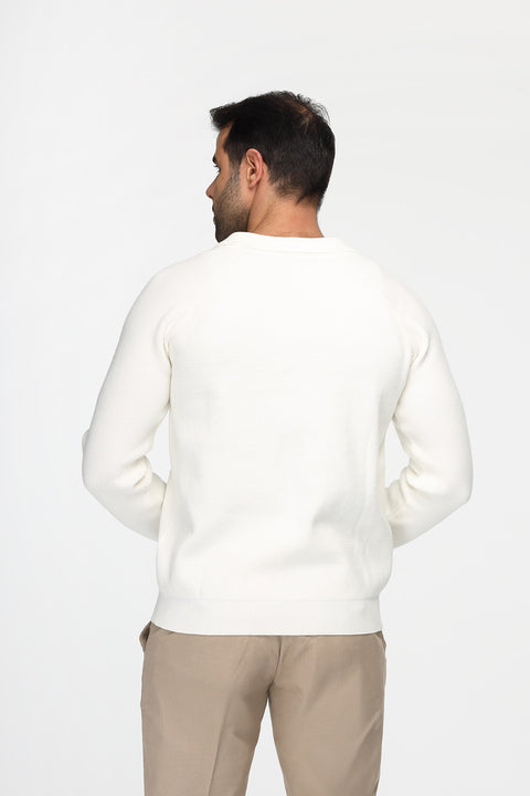 Regular Fit Pullover Off White