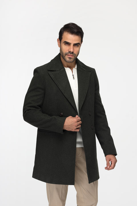 Regular Fit Coat Green