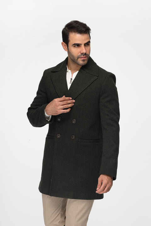 Regular Fit Coat Green