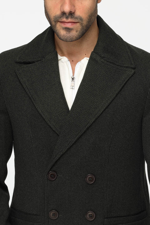 Regular Fit Coat Green