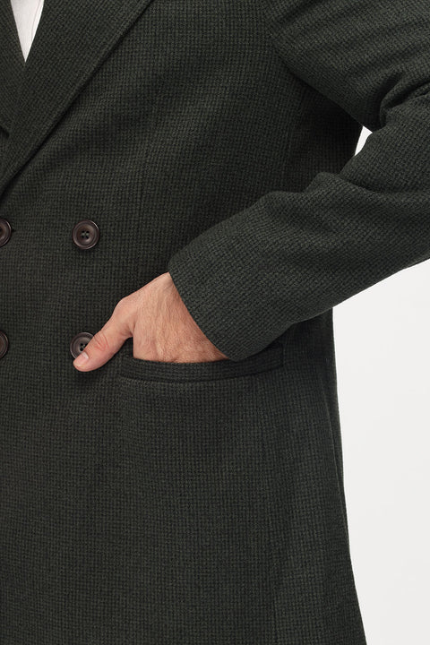 Regular Fit Coat Green
