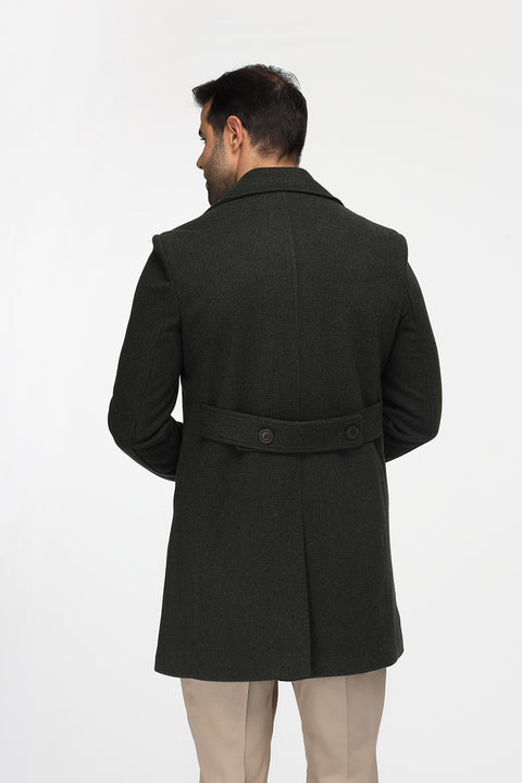 Regular Fit Coat Green