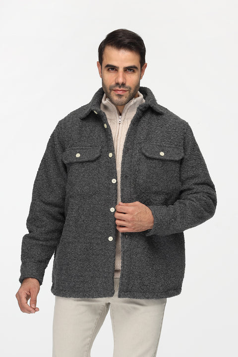 Relax Fit Over Shirt Gray