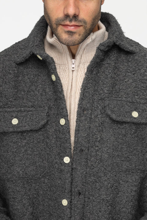 Relax Fit Over Shirt Gray