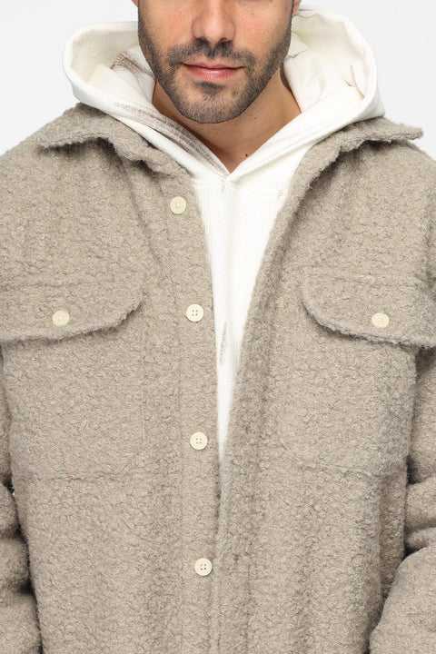 Relax Fit Over Shirt Beige