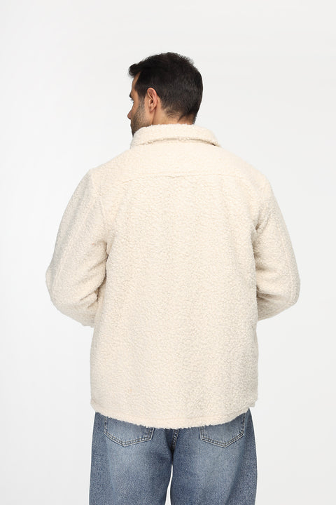 Relax Fit Over Shirt Beige