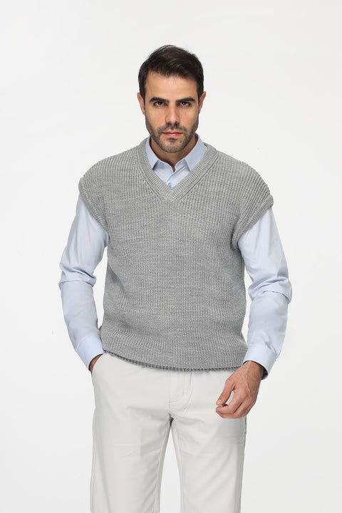 Regular Fit Gilet Gray
