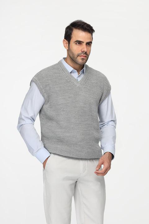 Regular Fit Gilet Gray