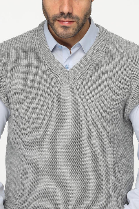 Regular Fit Gilet Gray