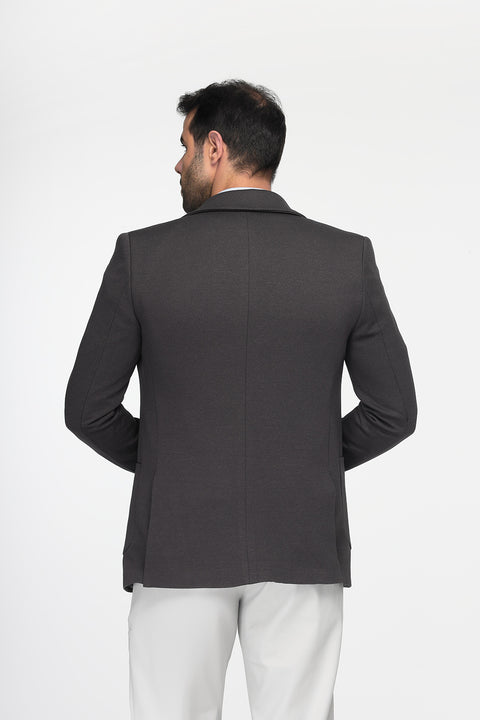 Slim Fit Blazer Gray