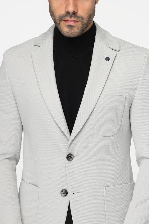 Slim Fit Blazer Gray