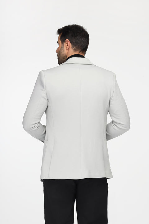Slim Fit Blazer Gray