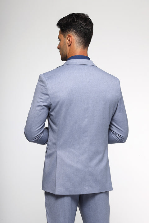 Slim Fit Suit Light Blue
