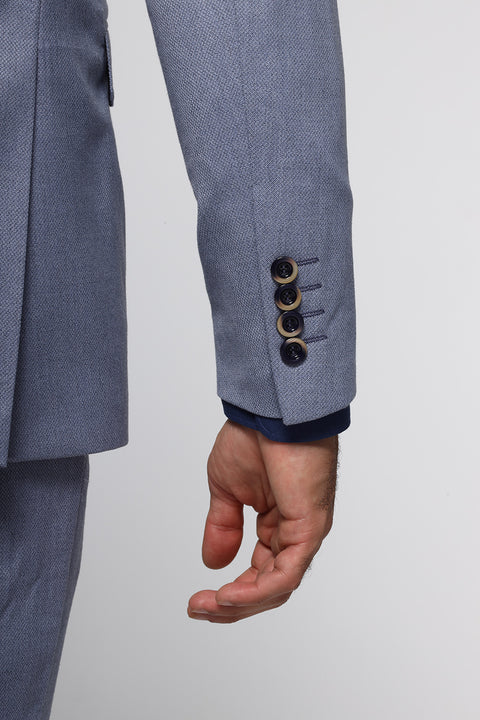 Slim Fit Suit Light Blue