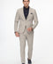 بدلة بقصّة ضيقة باللون البيج