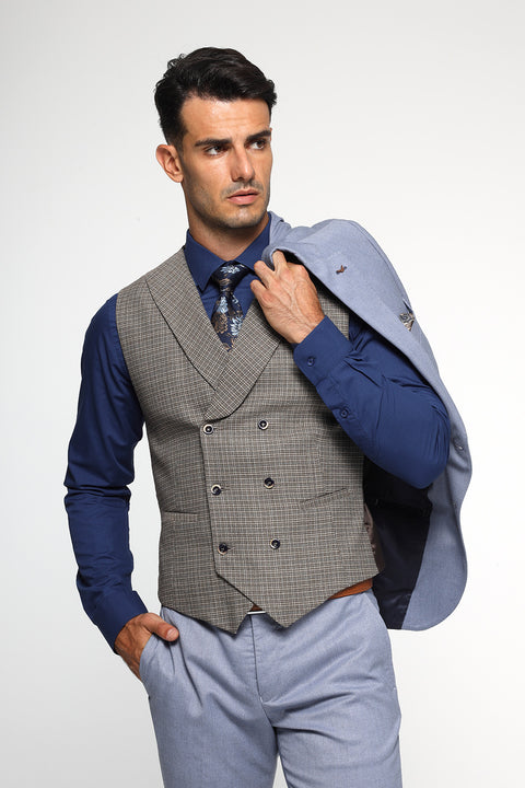 Slim Fit Suit Light Blue