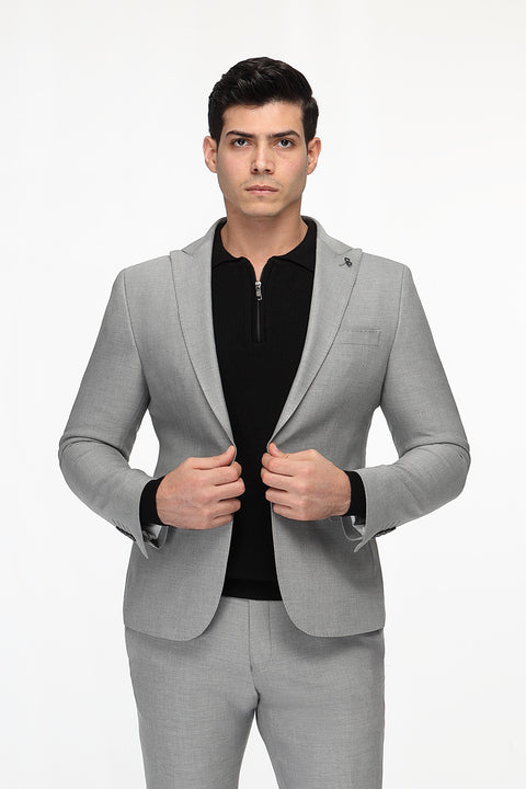 Skinny Fit Suit Gray