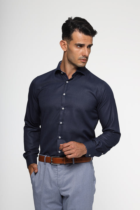 New Fit Shirt Dark Blue