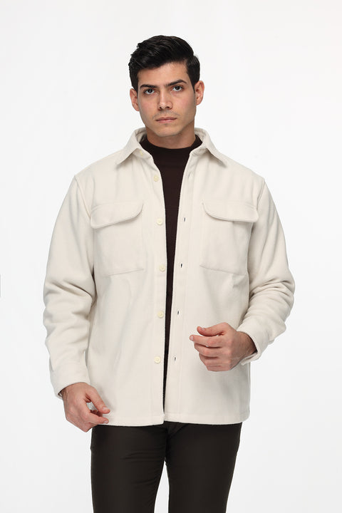 Relax Fit Over Shirt Beige