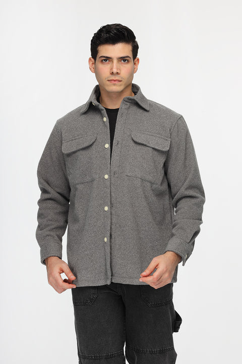 Relax Fit Over Shirt Gray