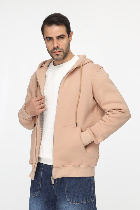 Regular Fit Sweat Shirt Beige