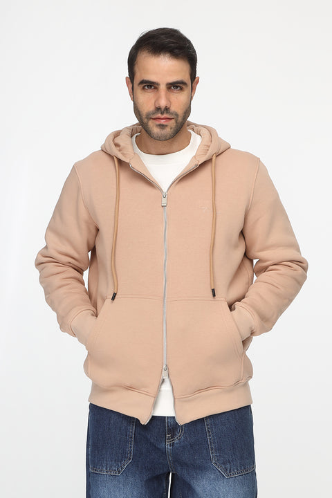 Regular Fit Sweat Shirt Beige