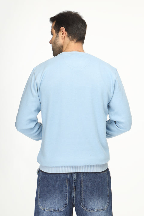 Regular Fit Sweat Shirt Turquoise