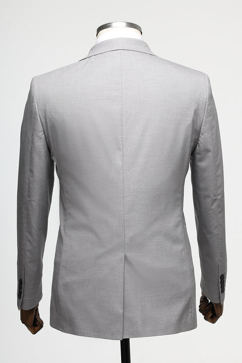 Slim Fit Suit Light Gray