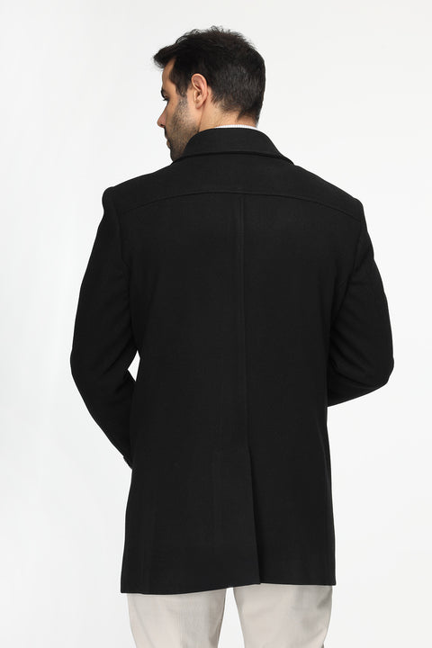 Regular Fit Coat Black