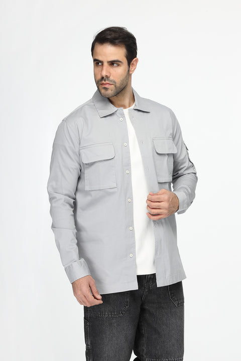 New Fit Shirt Chino Gray