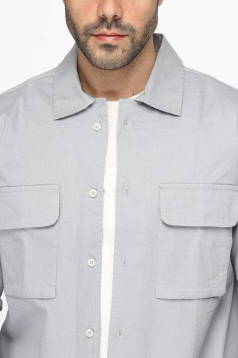 New Fit Shirt Chino Gray