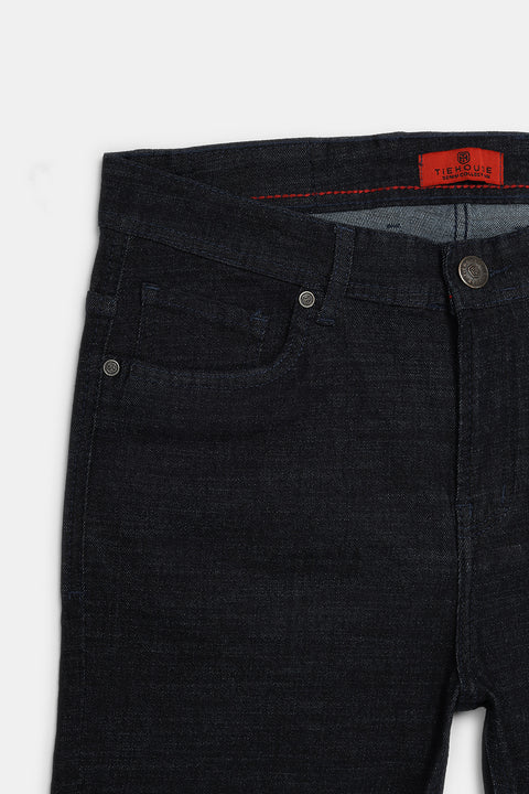 Slim Fit Trousers Dark Blue