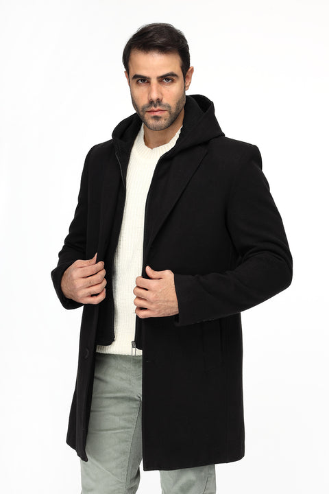 Regular Fit Coat Black