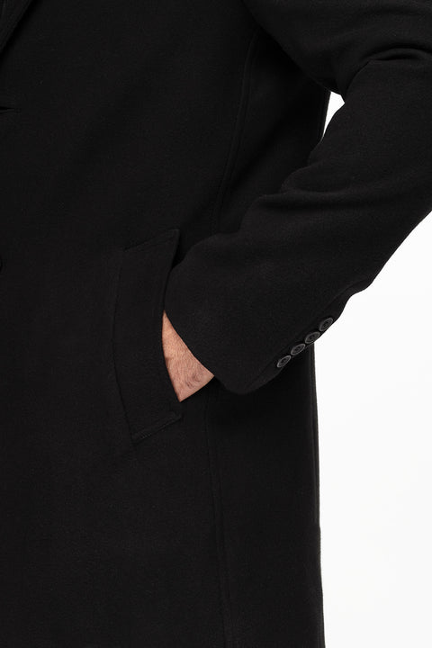 Regular Fit Coat Black