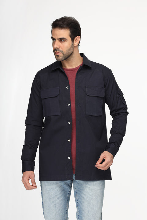 New Fit Shirt Chino Dark Blue