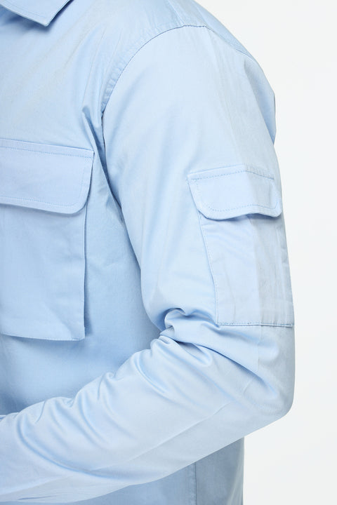 New Fit Shirt Chino Light Blue