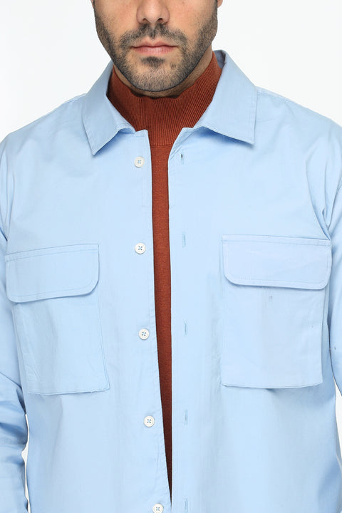New Fit Shirt Chino Light Blue
