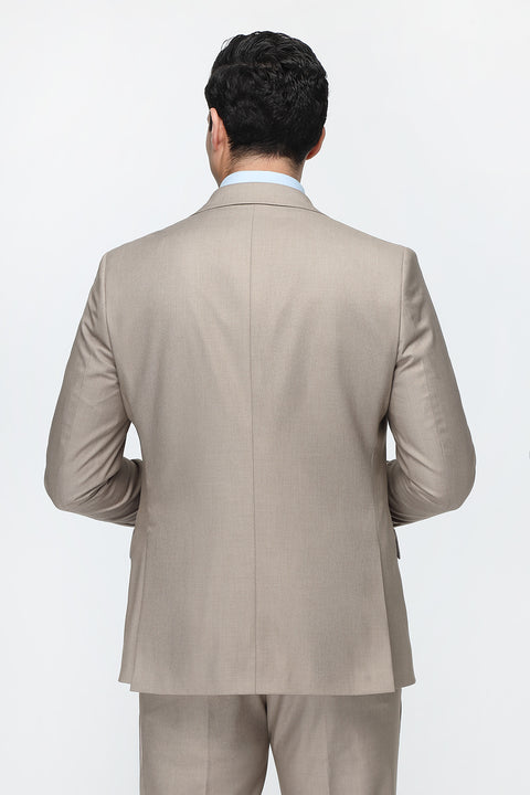 Regular Fit Suit Beige