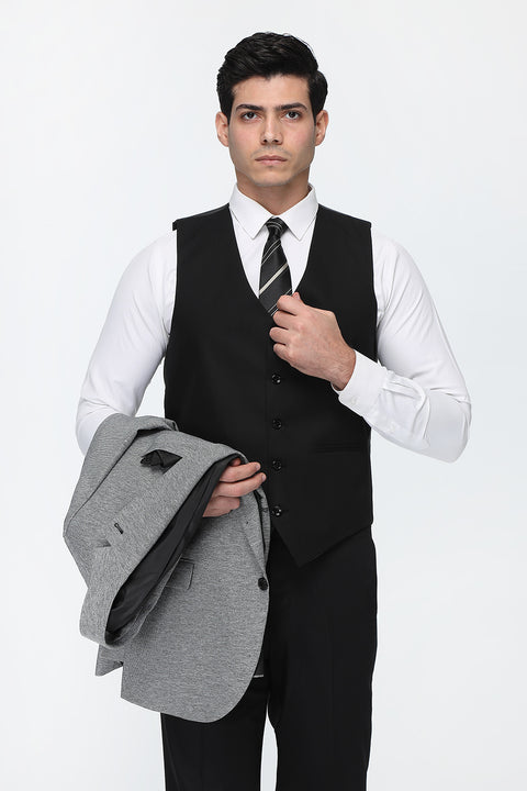Slim Fit Suit Gray