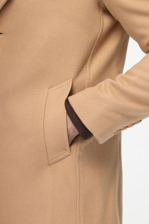 Regular Fit Coat Beige
