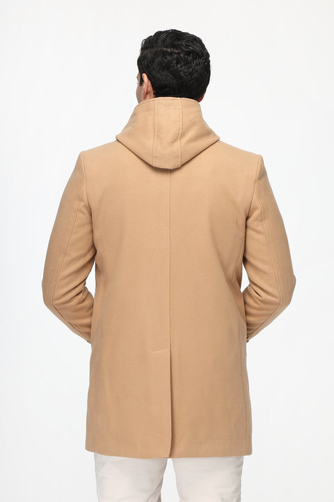 Regular Fit Coat Beige