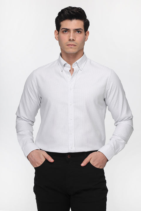 Slim Fit Shirt Light Gray