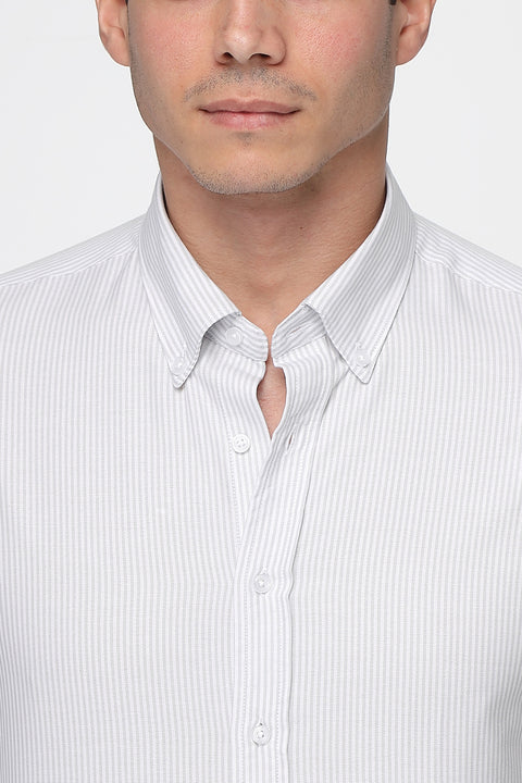 Slim Fit Shirt Light Gray
