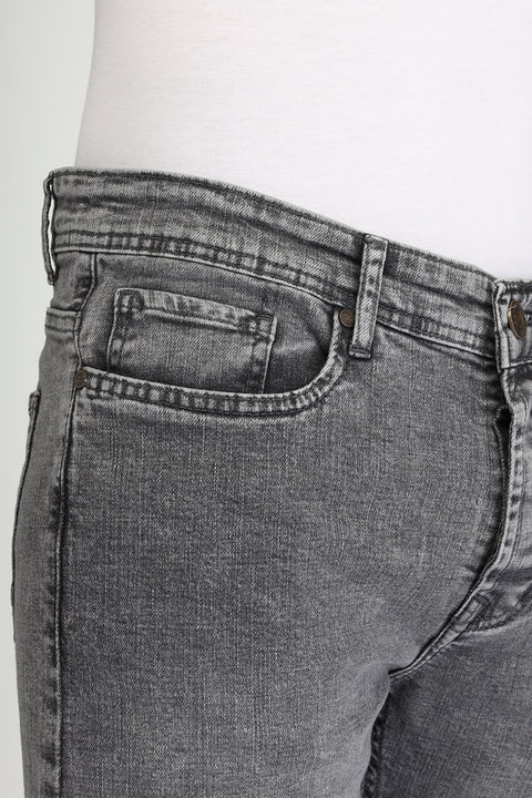 Slim Fit Trousers Jeans Gray