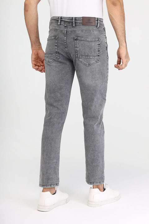Slim Fit Trousers Jeans Gray