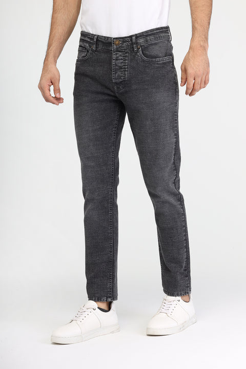 Slim Fit Trousers Jeans Gray